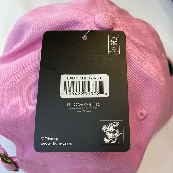 Bioworld Disney Minnie Mouse Pink Baseball Cap - Picture 9 of 9